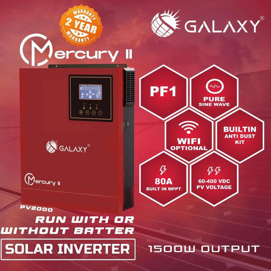 Galaxy Mercury II PV2200 (1500-12) Solar Inverter
