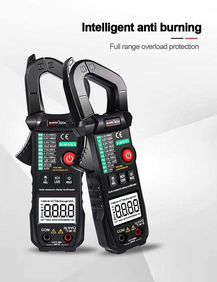 Solar Meter WinAPEX 8204 Digital Clamp Meter AC Ampare DC Ampare Meter Clamp meter