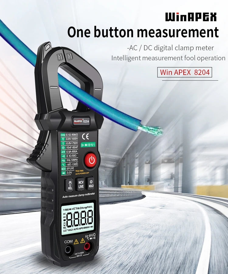 Solar Meter WinAPEX 8204 Digital Clamp Meter AC Ampare DC Ampare Meter Clamp meter