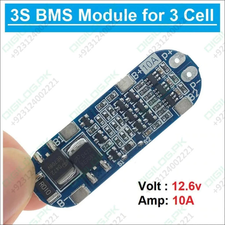 Hx-3s-1 Lithium Battery 3s 12v 10a Charge Protection Board Bms Pcm For 18650 Li-ion Cells Charging