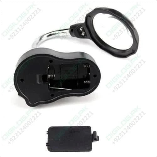 Helping Hand Clip Desktop Led Light Magnifier Glass With Soldering Stand 3.5x 12x