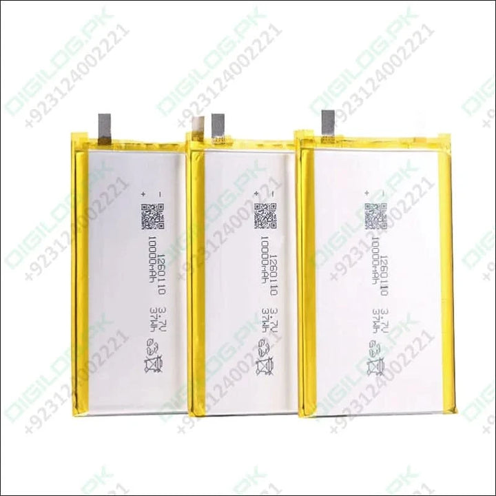 High Quality 3.7v 10000mah 1260110 Polymer Lithium Ion Li-ion Rechargeable Battery For Toy Power Bank Gps Table E-book Batteries