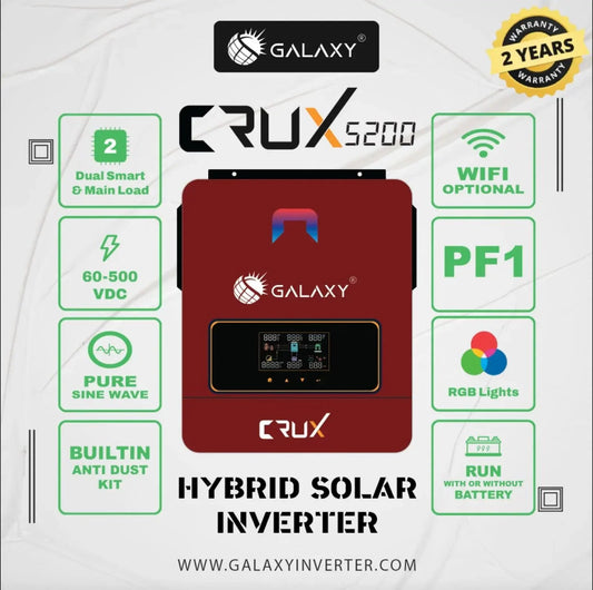Galaxy PV5200 4.2kw Solar Hybrid Inverter Crux Series
