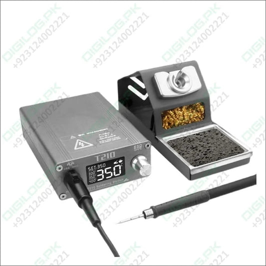 T210 Thermostatic Soldering Station – 75W, Adjustable Temperature 120–450°C, LED Display, Auto Sleep, PID Control