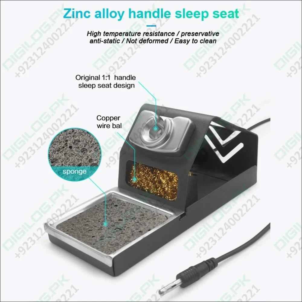 T210 Thermostatic Soldering Station – 75W, Adjustable Temperature 120–450°C, LED Display, Auto Sleep, PID Control