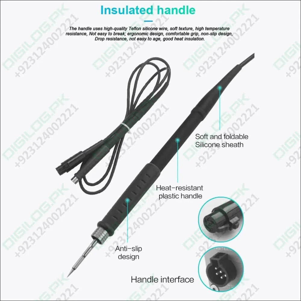 T210 Thermostatic Soldering Station – 75W, Adjustable Temperature 120–450°C, LED Display, Auto Sleep, PID Control