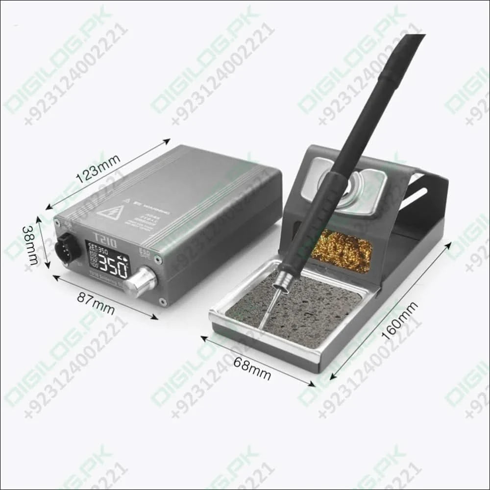 T210 Thermostatic Soldering Station – 75W, Adjustable Temperature 120–450°C, LED Display, Auto Sleep, PID Control