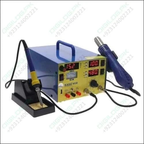 Kada903d Kada 903d Digital Hot Air Gun Soldering Iron Smd Rework Station 15v 2a With Regulated Power Supply 3 In 1 Multifunction Desoldering Station