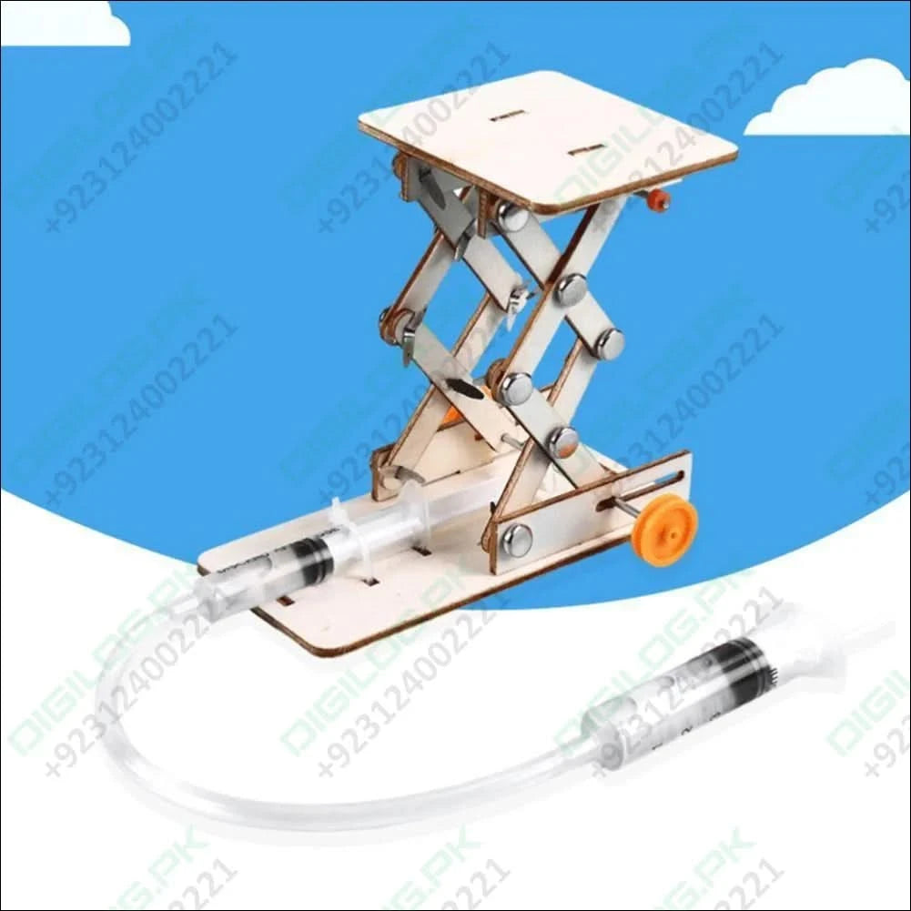 Kids Diy Hydraulic Lift Table Model Scientific Experiment Kit Educational Stem Toy