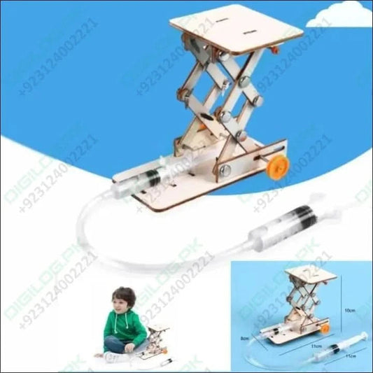 Kids Diy Hydraulic Lift Table Model Scientific Experiment Kit Educational Stem Toy