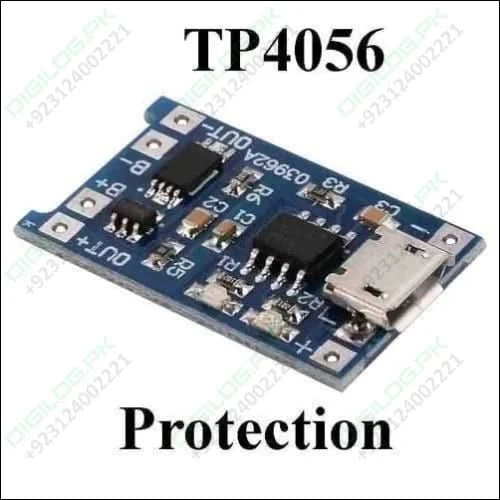 Tp4056 1a Li-ion Battery Charging Board Micro Usb With Current Protection Bms