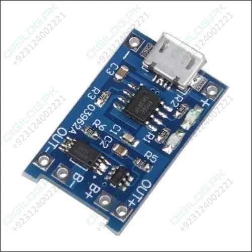 Tp4056 1a Li-ion Battery Charging Board Micro Usb With Current Protection Bms