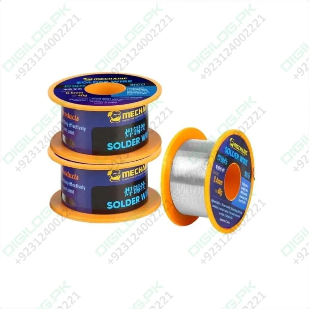 Mechanic Ds6+m60 40g 0.4mm Electronic Soldering Welding No-clean Rosin Solder Wire