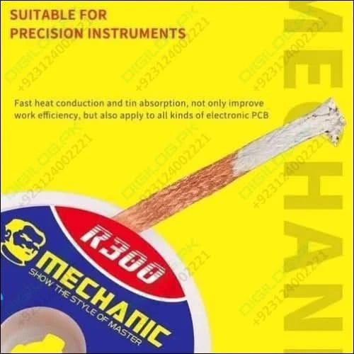MECHANIC Desoldering Wire R300 1.5m 2.5mm Bga Welding Desoldering Wick Braid Tin