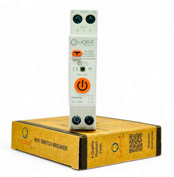MORA Smart WiFi 10-in-1 63A Protector Switch – Overload, Voltage, Leakage Protected | Timer App Control