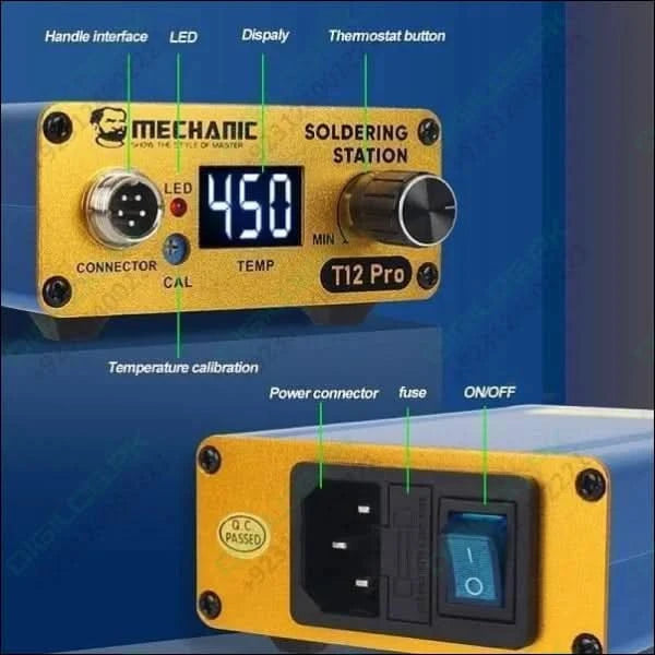 Mechanic T12 Pro Digital Electric Temperature Controller Soldering Iron Station