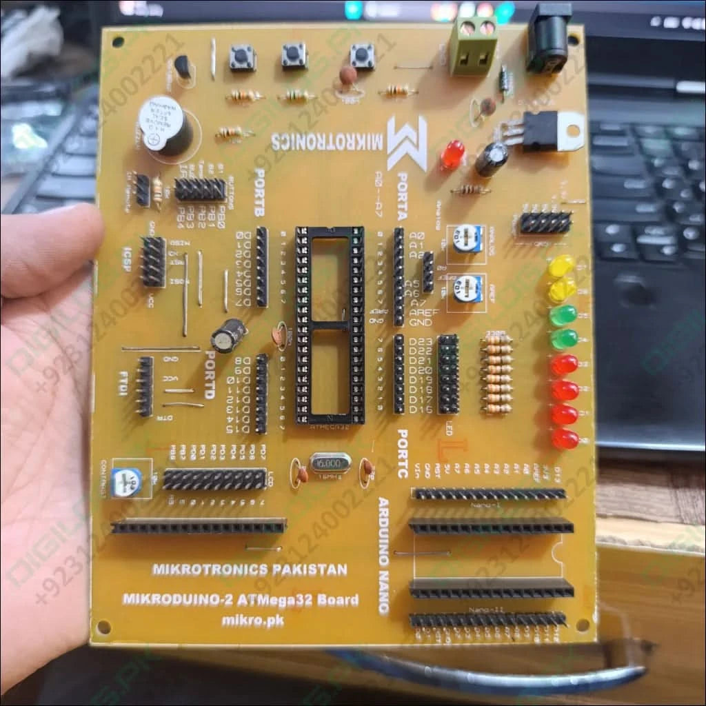 MikroDuino-II AVR ATMega32 Arduino Compatible Board Without LCD ,IC And Arduion