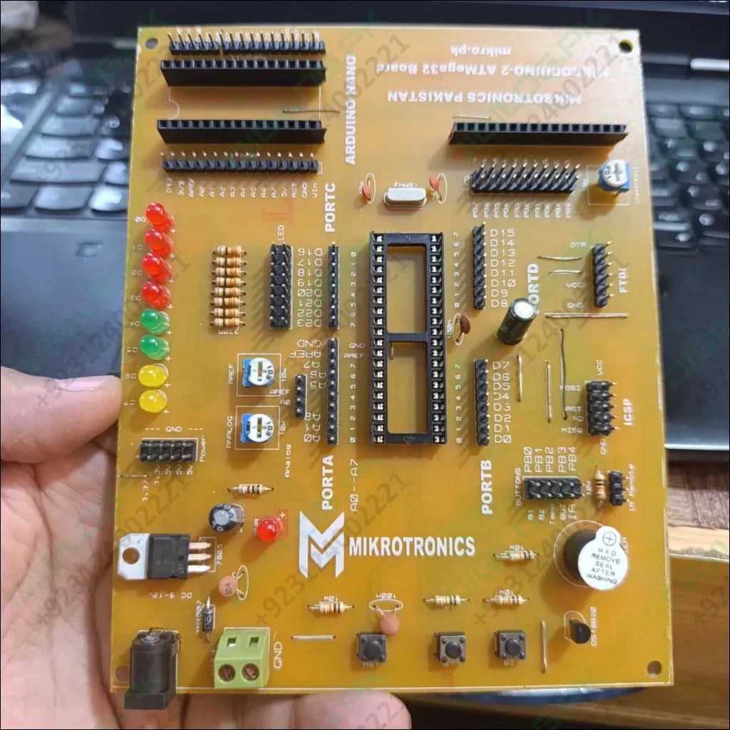 MikroDuino-II AVR ATMega32 Arduino Compatible Board Without LCD ,IC And Arduion