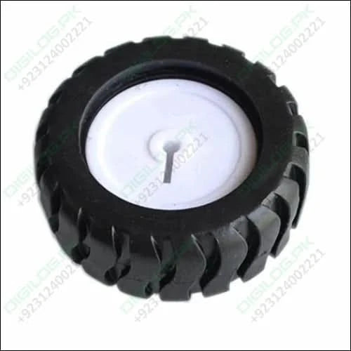 Mini Car Wheel Tyre 43mm For N20 Dc Gear Motor | Best Arduino Product Store Digilog.pk