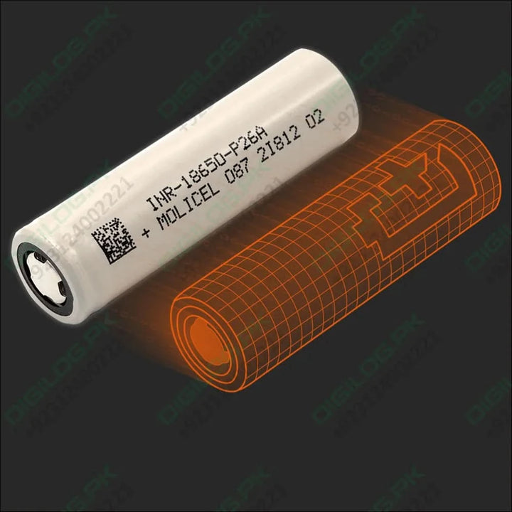 Pull-out High Quality 18650 3.7v 2600mah Molicel Cell Battery In Pakistan