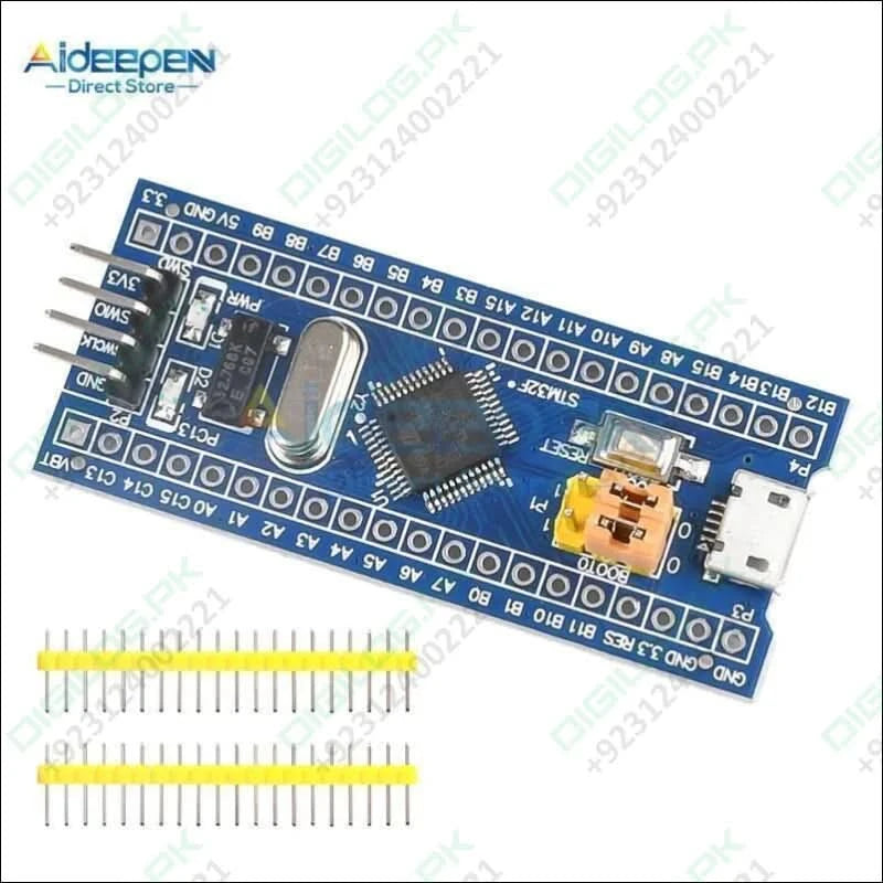 Original Blue Pill STM32f103C8T6 STM32F103 ARM Cortex-M3 Minimum System Development Board In Pakistan For Educational USE Only