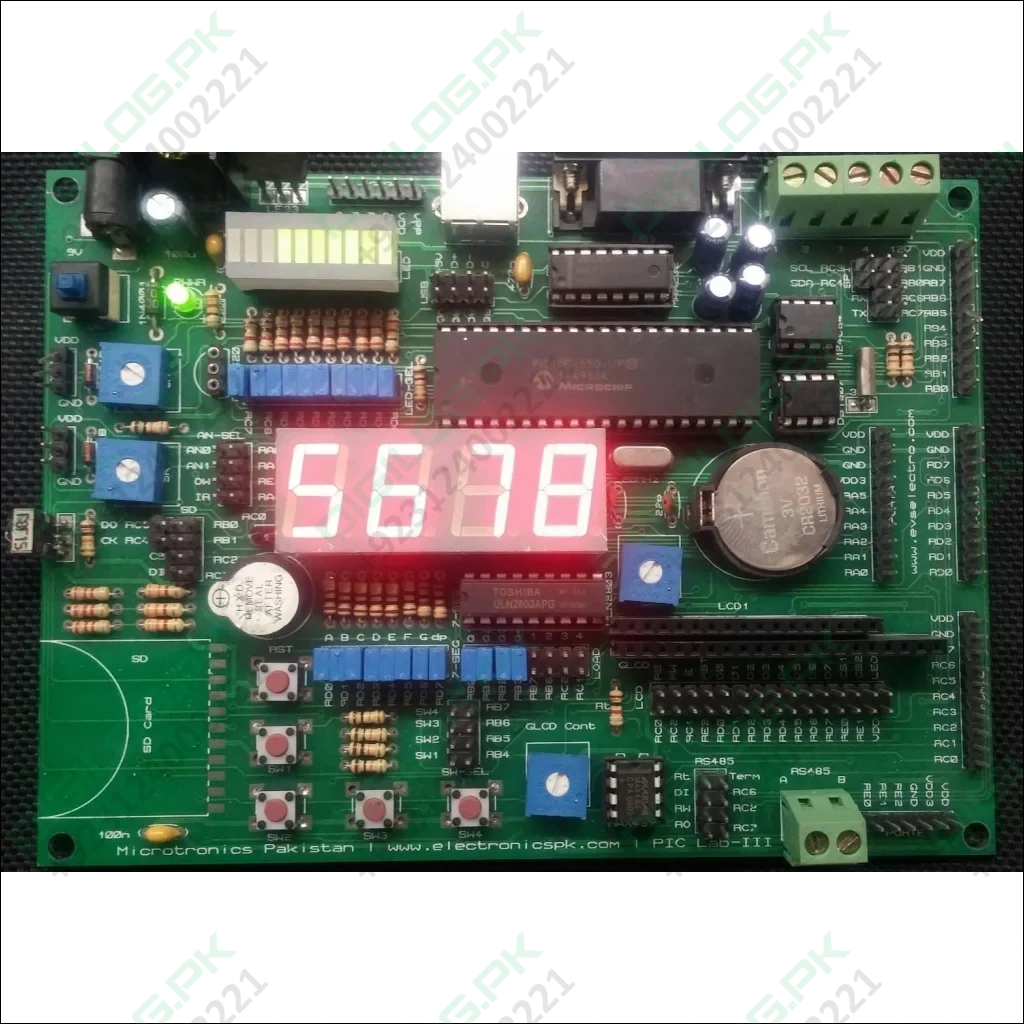 Pic Lab-iii Microchip Pic Microcontroller Development Board