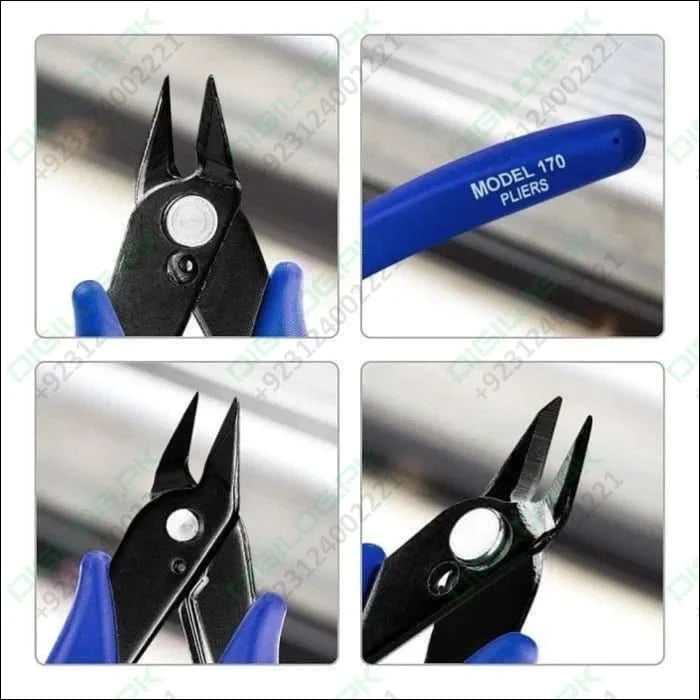 Plato 170 Diy Electronic Diagonal Side Pocket Cutting Pliers Nippers Grip Shear Wire Cutter Tool