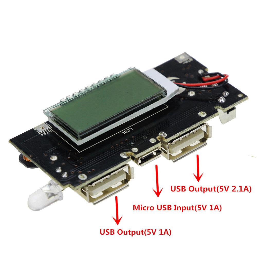 POWER BANK DUAL USB 5V 1A 2.1A 18650 BATTERY CHARGER PCB ACCESSORIES