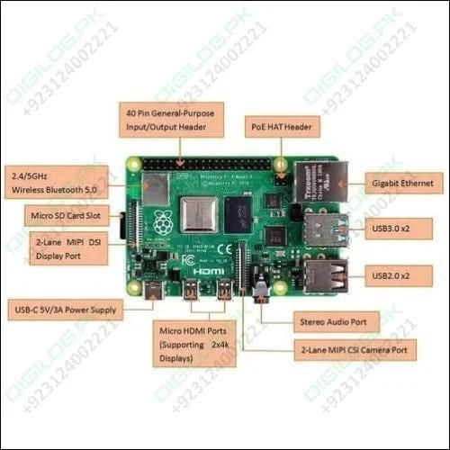 Raspberry Pi 4 8gb Ram Model b Quad Core Cpu 1.5ghz Development Board