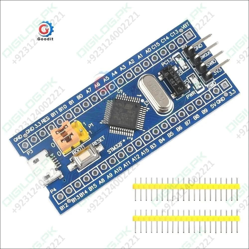 Original Blue Pill STM32f103C8T6 STM32F103 ARM Cortex-M3 Minimum System Development Board In Pakistan For Educational USE Only
