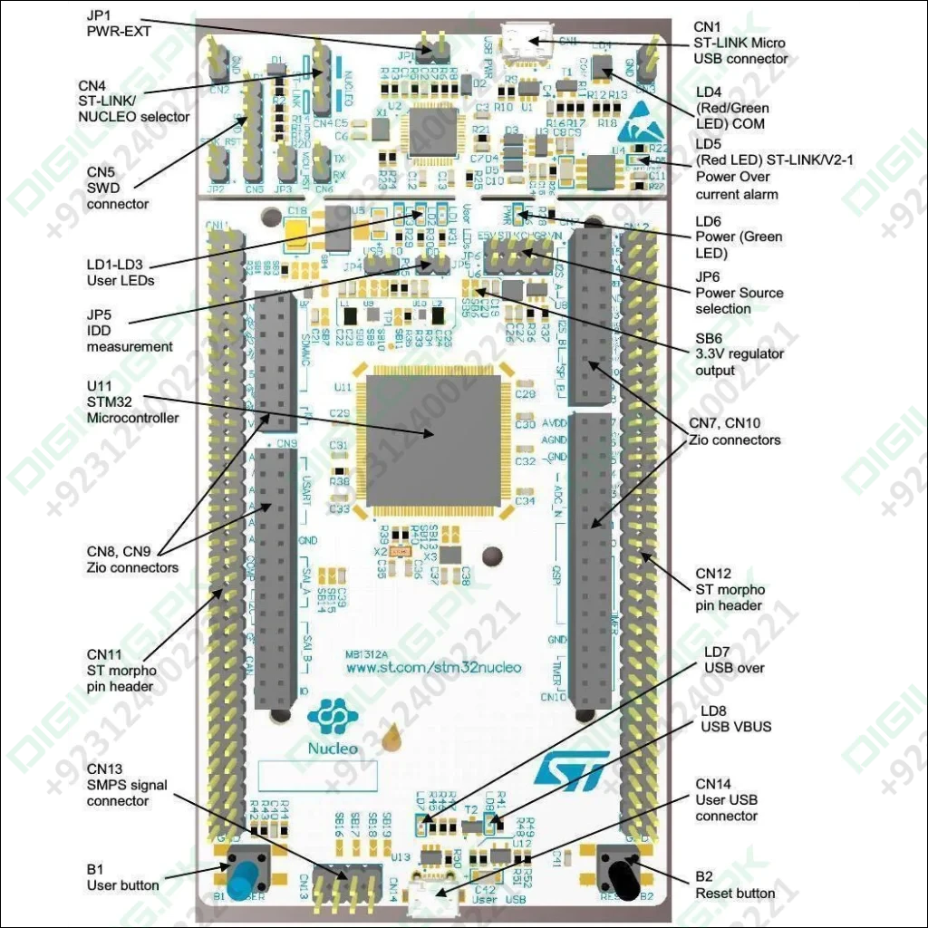 STM32 by ST NUCLEO-F756 STM32 Nucleo-144 Development Board with STM32F756 MCU In Pakistan