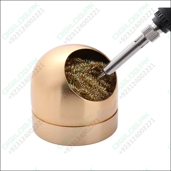 Soldering Iron Tip Cleaner Welding Head Cleaning Steel Wire Brush With Stand Holder For Bga Soldering Station
