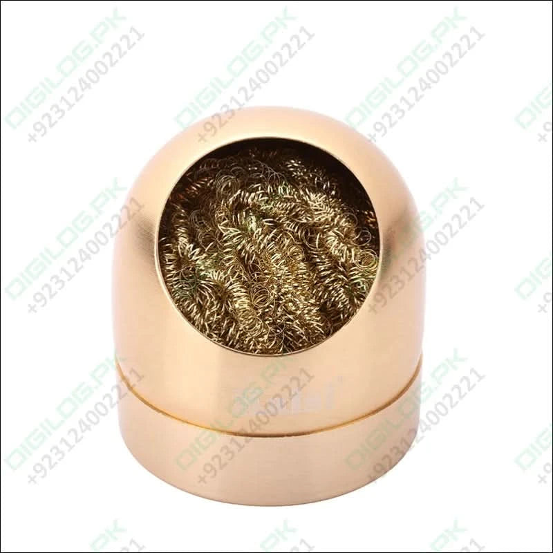 Soldering Iron Tip Cleaner Welding Head Cleaning Steel Wire Brush With Stand Holder For Bga Soldering Station