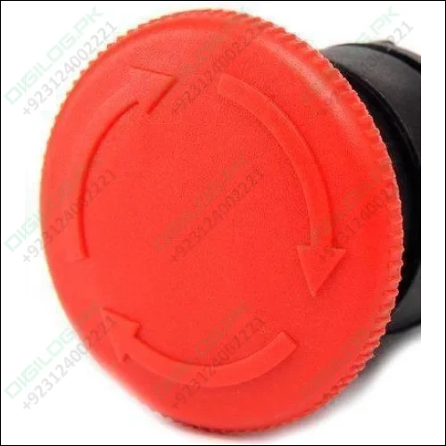 Turn To Release N/c Emergency Stop Switch Mushroom Push Button Switch