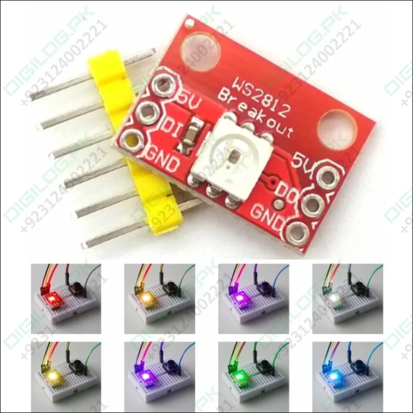 WS2812 RGB LED Breakout Board Module | Smart Addressable LED for Arduino & Projects