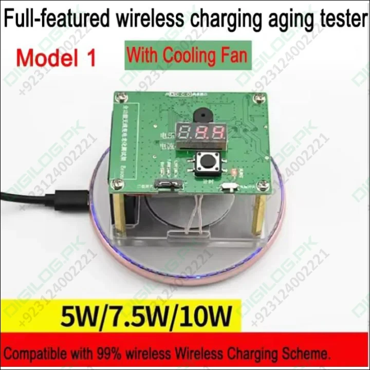 Wireless Charger Tester Smart Watches QI Wireless Charger Tester Voltage Current Load PCB Detector for Apple iWatch Galaxy Watch Wireless Chargers