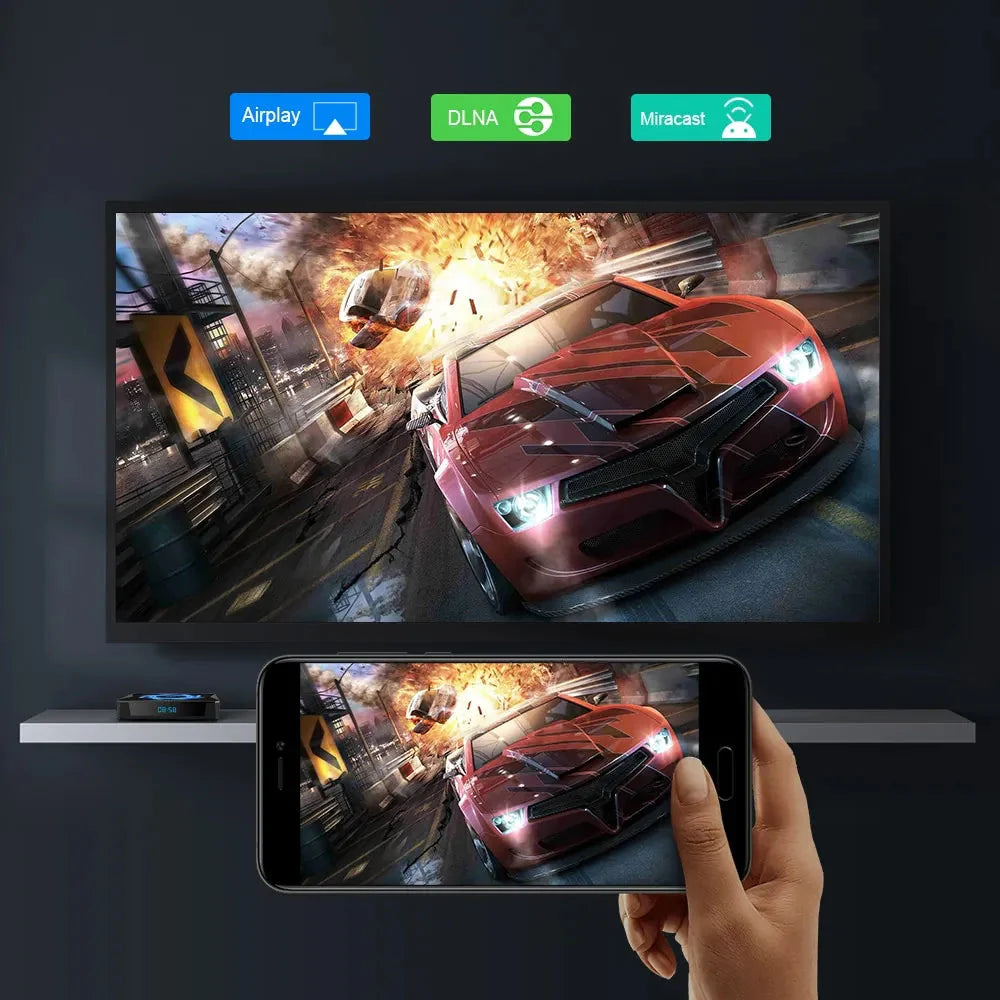 X96Q Max - 8GB+128GB - Android 15 - 4K - Bluetooth - Smart Android Tv Box