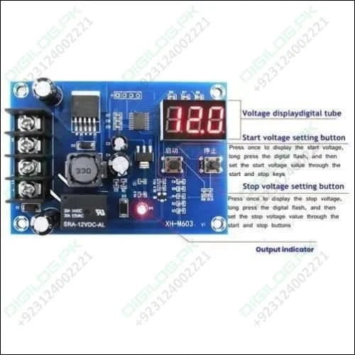 Xh-m603 Battery Charging Control Module Dc 12v-24v Voltage Charging Discharge Monitor Relay Switch Battery Protection Board