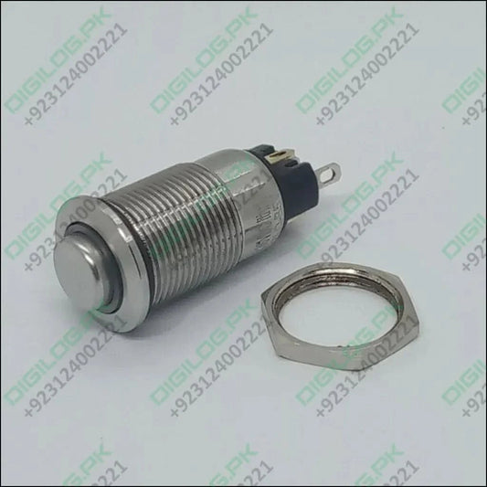ZLQ-B5V 12mm Waterproof Metal Push ON Push OFF Button Switch With Power Indication