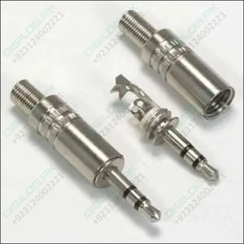 3.5mm Metal Stereo Plug Metal Housing W/spring Wire Protection & Replace Worn Out Plugs Durable Plug