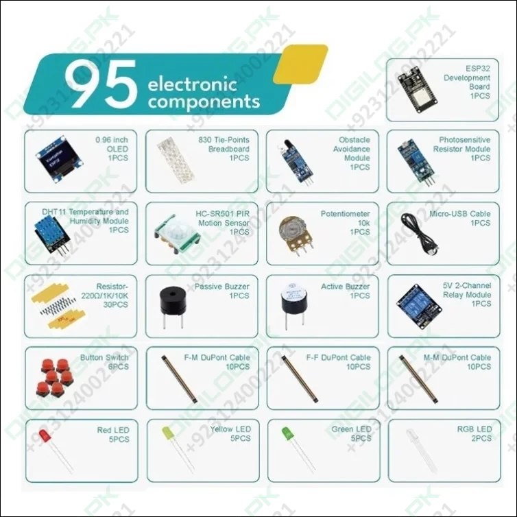 ESP32 Basic Starter Kit WIFI-IOT Development Board Learning Kit