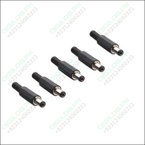 Dc Power Connector Male 5.5mm External X 2.1mm Internal Dia