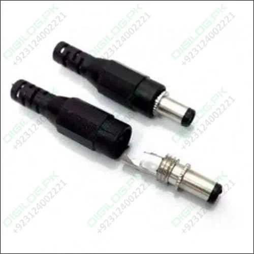 Dc Power Connector Male 5.5mm External X 2.1mm Internal Dia