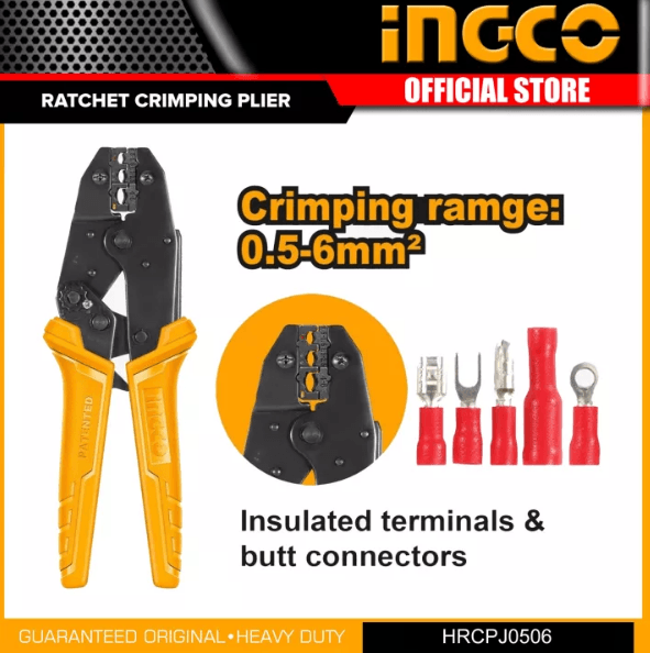 Ingco Ratchet Crimping Plier HRCPJ0506