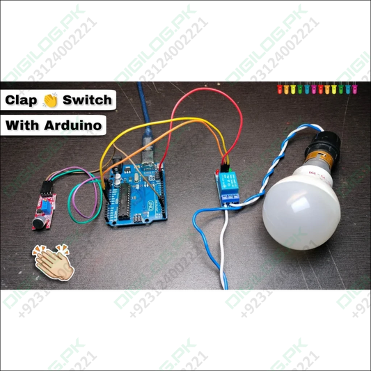 Clap Switch Using Arduino UNO | Parts Only