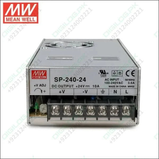 MeanWell - Enclosed Switching Power Supply with Active PFC SP-240-24 - 240W 24V 10A
