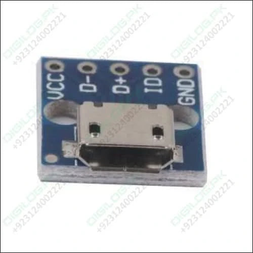 Female Micro Usb To Dip 5-pin Bread Board Power Supply Breadboard Power Supply