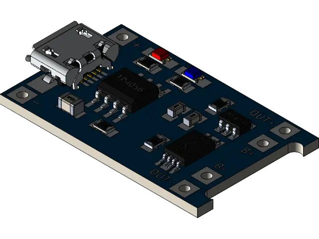 Tp4056 1a Li-ion Battery Charging Board Micro Usb With Current Protection Bms