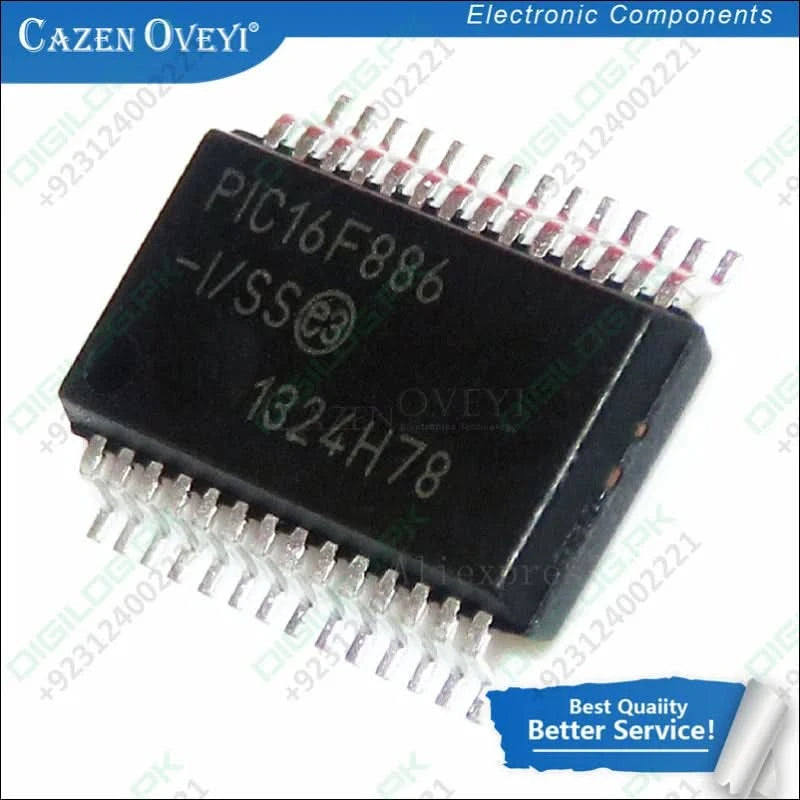 PIC16F886 ISO SOIC28 Microcontroller Legs may be bend a little bit