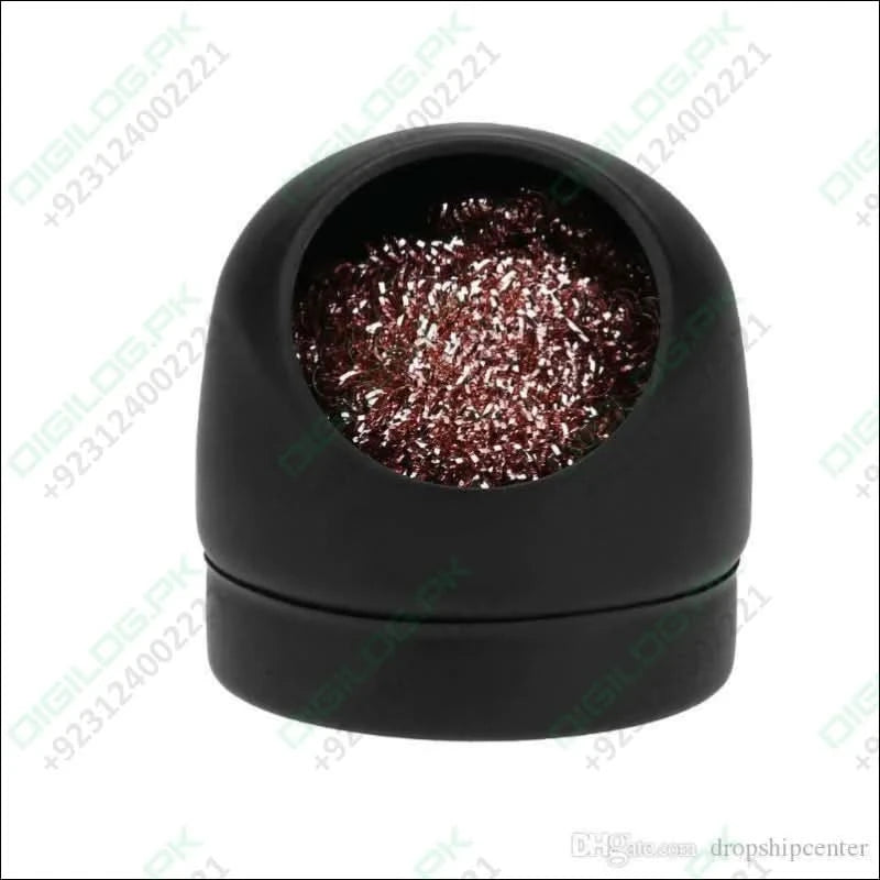 Soldering Iron Tip Cleaner Welding Head Cleaning Steel Wire Brush With Stand Holder For Bga Soldering Station
